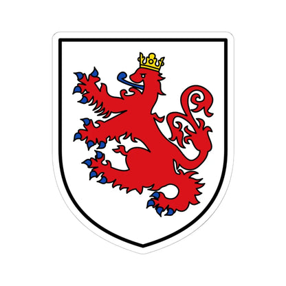 BE Sankt Vith COA (Belgium) (Coat of Arms) STICKER Vinyl Kiss-Cut Decal 6 Inch White - The Sticker Space