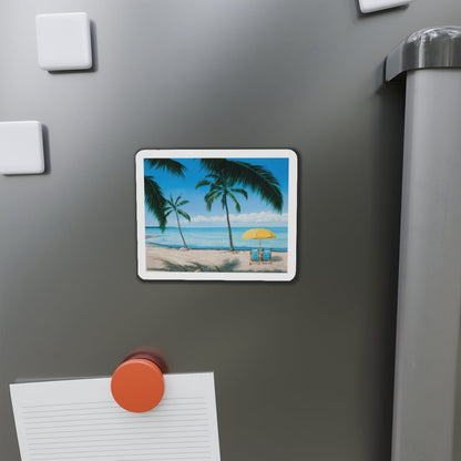 Beach Scene_1 (Magazine Illustration) Refrigerator Magnet-The Sticker Space