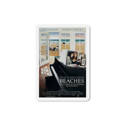 Beaches 1988 Movie Poster Die-Cut Magnet-3" x 3"-The Sticker Space