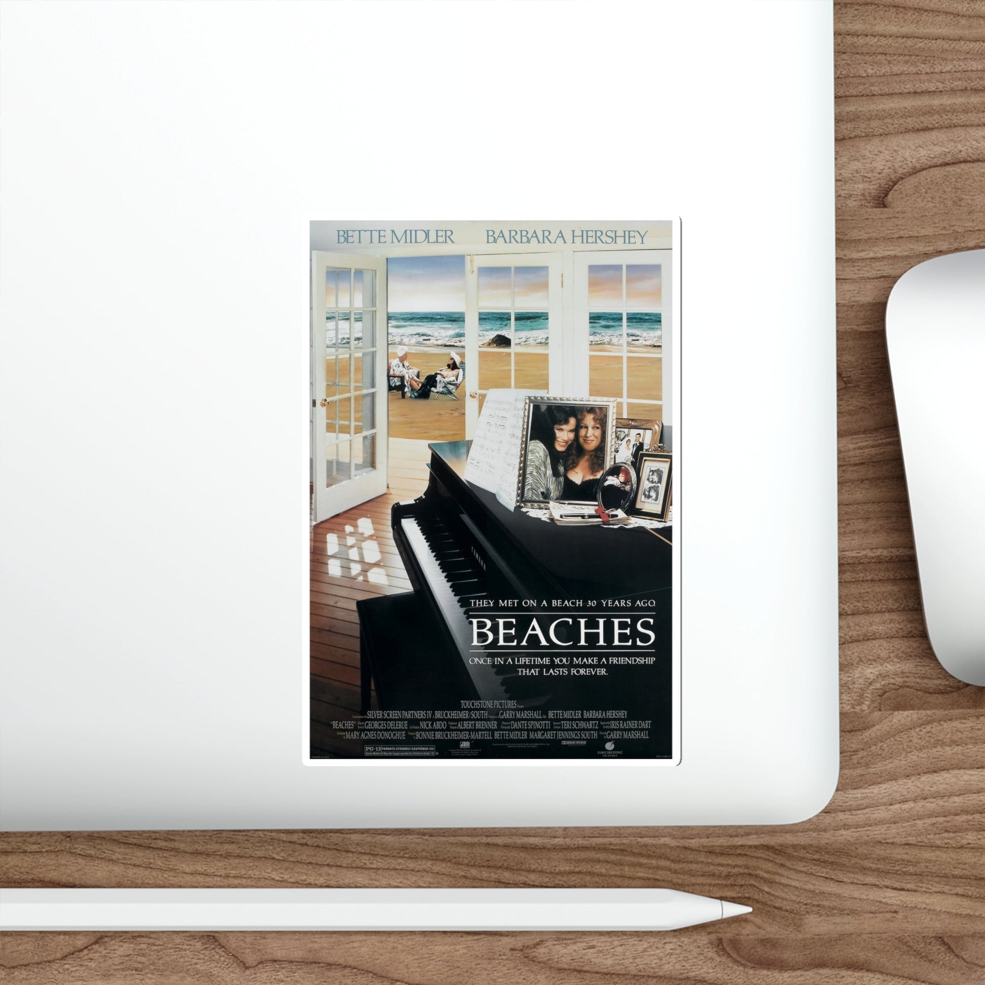 Beaches 1988 Movie Poster STICKER Vinyl Die-Cut Decal-The Sticker Space