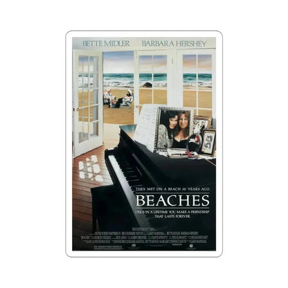 Beaches 1988 Movie Poster STICKER Vinyl Die-Cut Decal 4 Inch - The Sticker Space