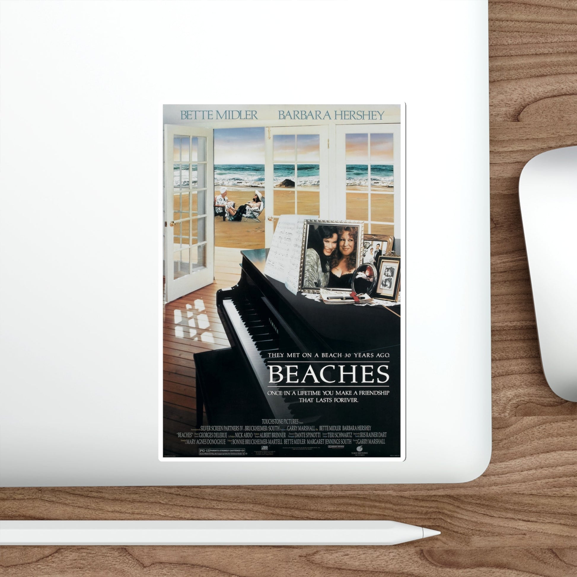 Beaches 1988 Movie Poster STICKER Vinyl Die-Cut Decal-The Sticker Space