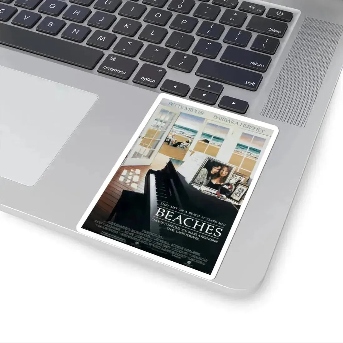 Beaches 1988 Movie Poster - STICKER Vinyl Kiss-Cut Decal - The Sticker Space