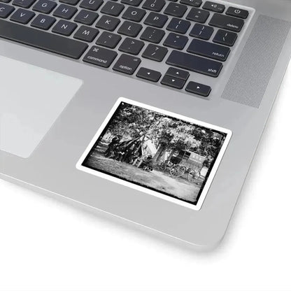 Bealeton, Va. Group at Tent and Wagon of the New York Herald (U.S. Civil War) STICKER Vinyl Kiss-Cut Decal - The Sticker Space