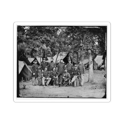 Bealeton, Va. Officers and Noncommissioned Officers of Co. D, 93D New York Infantry (U.S. Civil War) STICKER Vinyl Kiss-Cut Decal 2 Inch White - The Sticker Space