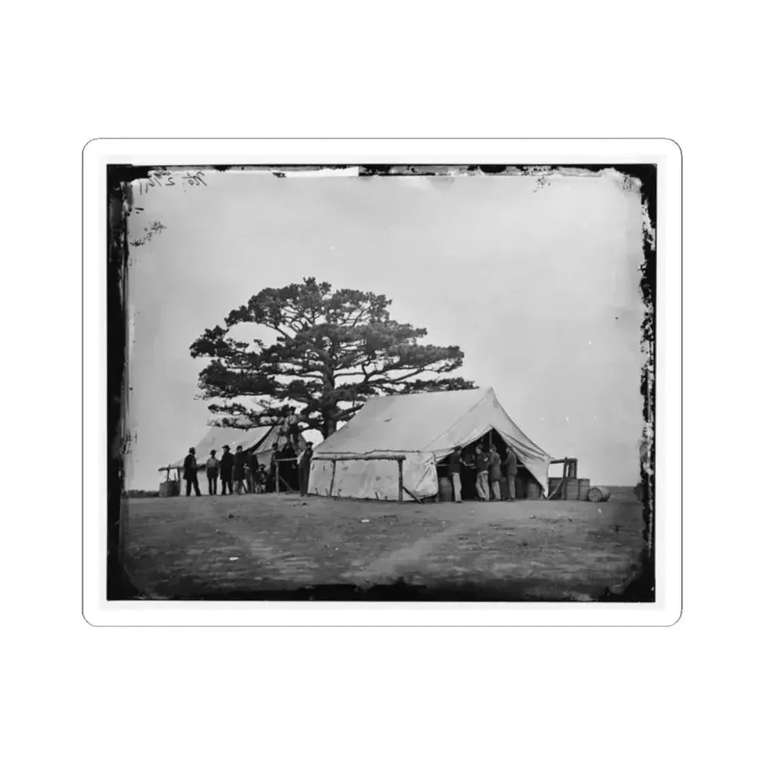 Bealeton, Va.  Sutler's Tent at Army of the Potomac Headquarters (U.S. Civil War) STICKER Vinyl Kiss-Cut Decal 2 Inch White - The Sticker Space