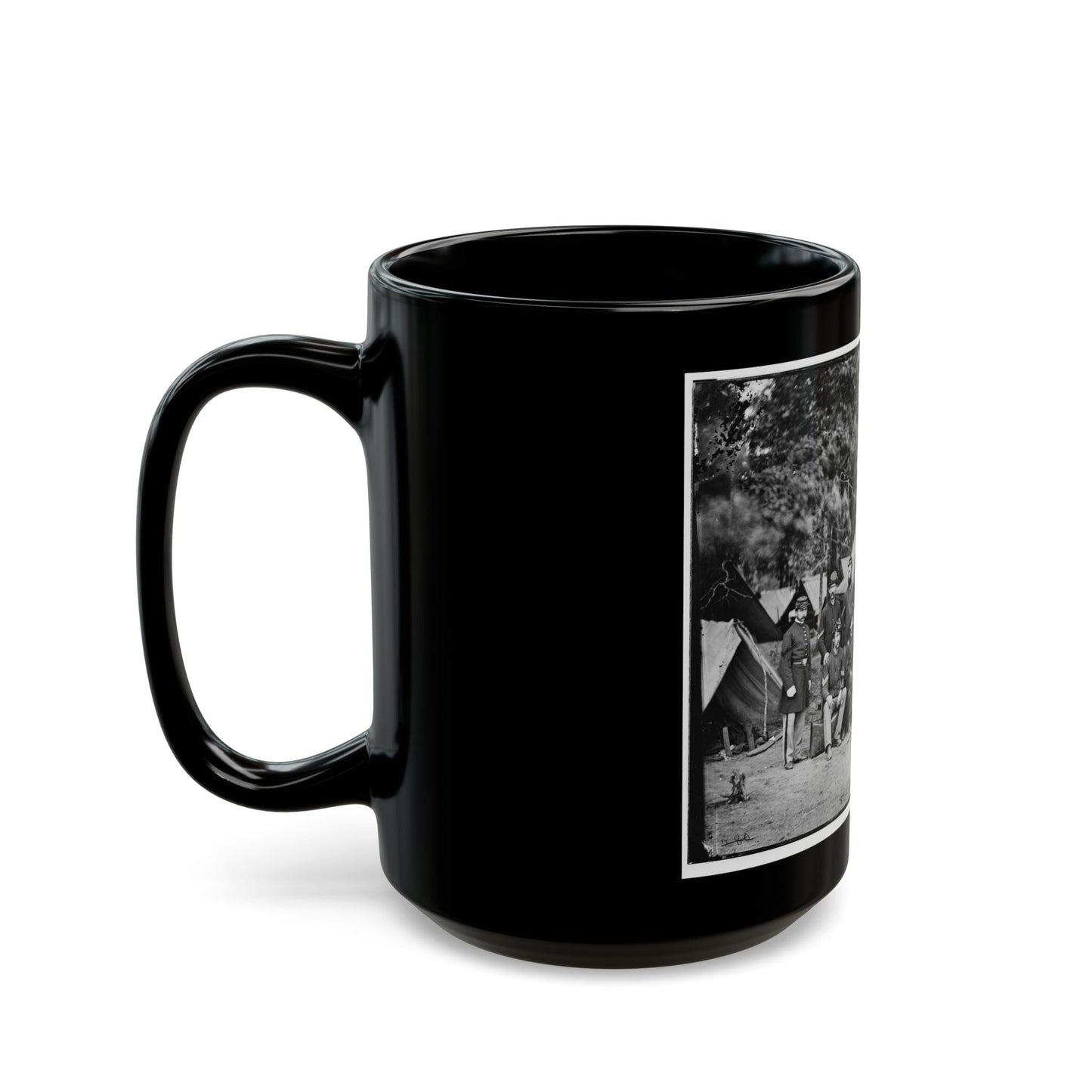 Bealeton, Va. Officers And Noncommissioned Officers Of Co. D, 93d New York Infantry (U.S. Civil War) Black Coffee Mug