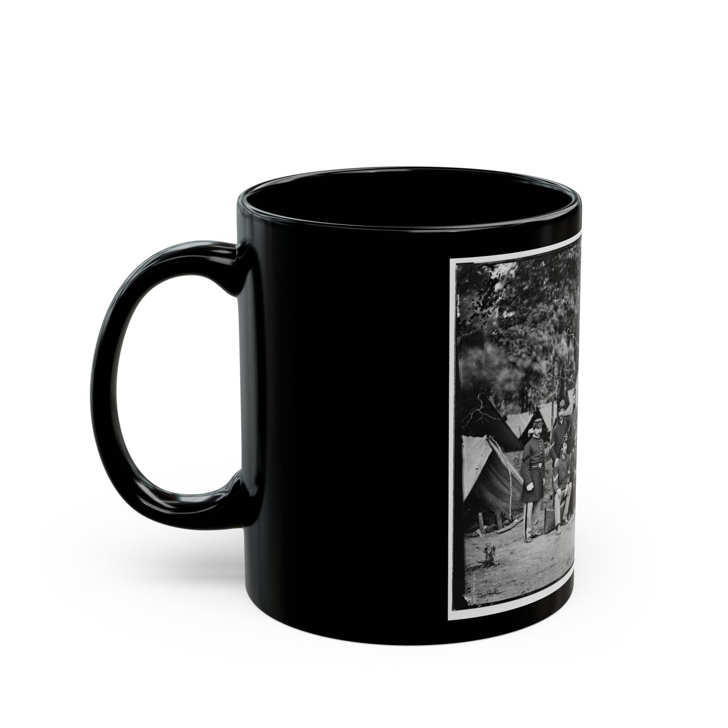 Bealeton, Va. Officers And Noncommissioned Officers Of Co. D, 93d New York Infantry (U.S. Civil War) Black Coffee Mug