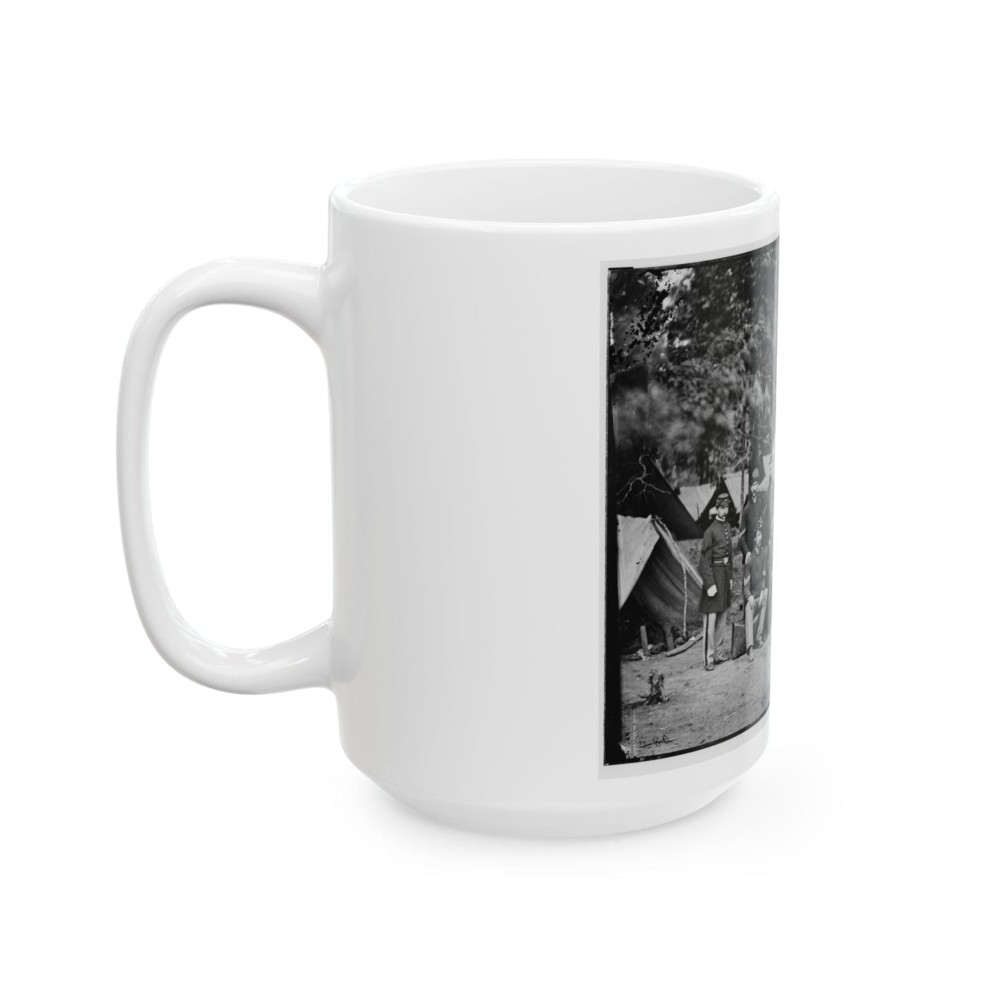 Bealeton, Va. Officers And Noncommissioned Officers Of Co. D, 93d New York Infantry (U.S. Civil War) White Coffee Mug