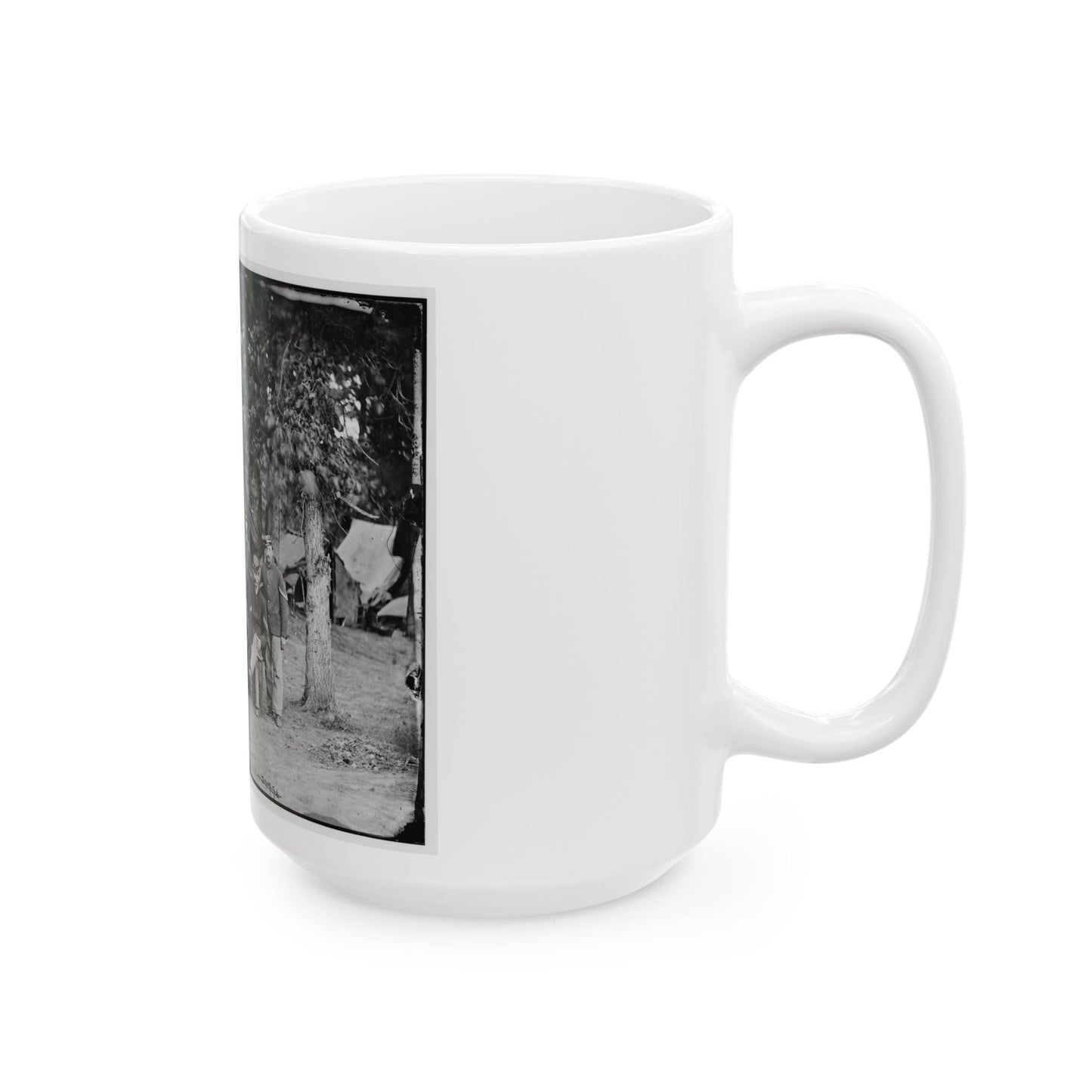 Bealeton, Va. Officers And Noncommissioned Officers Of Co. D, 93d New York Infantry (U.S. Civil War) White Coffee Mug