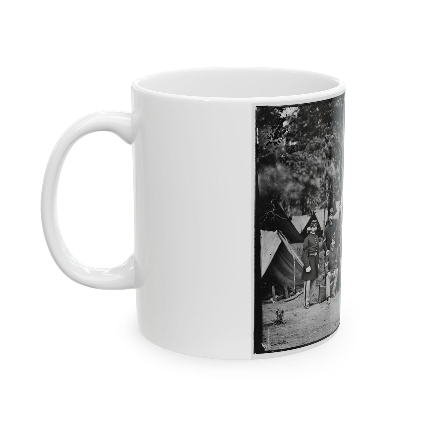 Bealeton, Va. Officers And Noncommissioned Officers Of Co. D, 93d New York Infantry (U.S. Civil War) White Coffee Mug