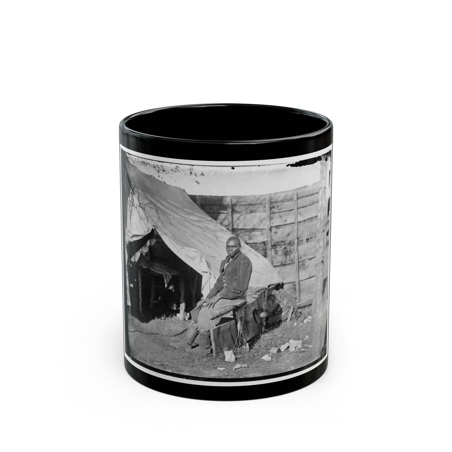 Bealeton, Virginia . John Henry, Servant, At Headquarters, 3d Army Corps, Army Of The Potomac (U.S. Civil War) Black Coffee Mug