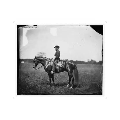 Bealeton, Virginia. Captain Henry Page, Assistant Quartermaster, at Army of the Potomac Headquarters (U.S. Civil War) STICKER Vinyl Kiss-Cut Decal 2 Inch White - The Sticker Space