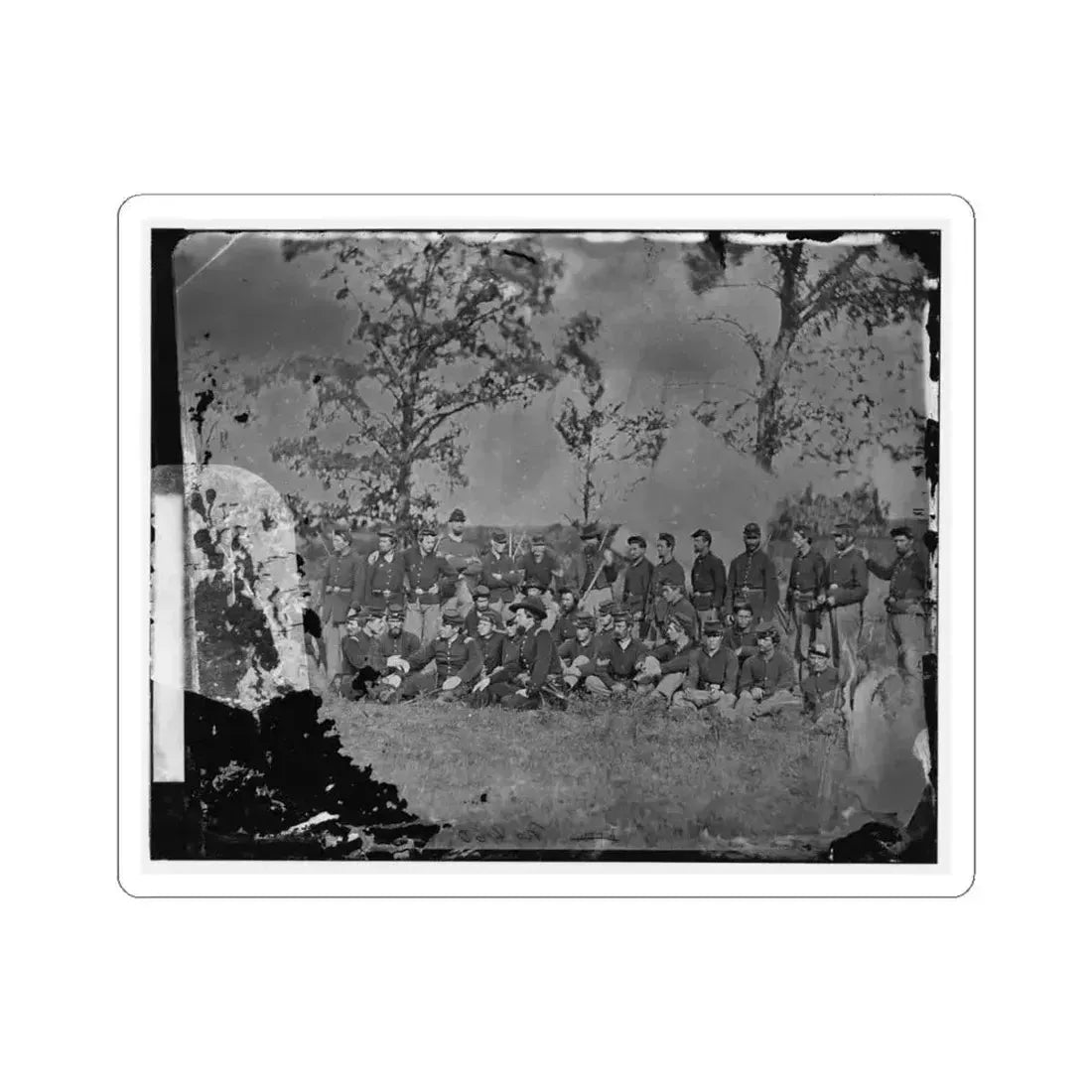 Bealeton, Virginia. Company E, 93D New York Infantry 001 (U.S. Civil War) STICKER Vinyl Kiss-Cut Decal 4 Inch White - The Sticker Space