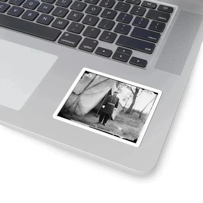 Bealeton, Virginia. Gen. William H. French Standing in Front of Tent (U.S. Civil War) STICKER Vinyl Kiss-Cut Decal - The Sticker Space