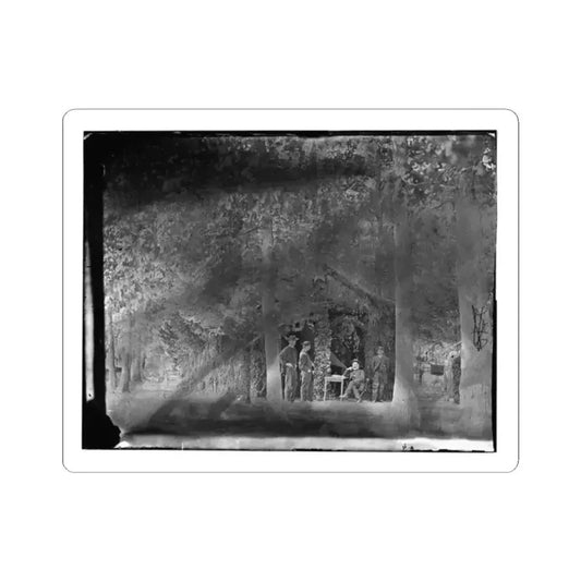 Bealeton, Virginia. General Marsena R. Patrick and Staff (U.S. Civil War) STICKER Vinyl Kiss-Cut Decal 2 Inch White - The Sticker Space