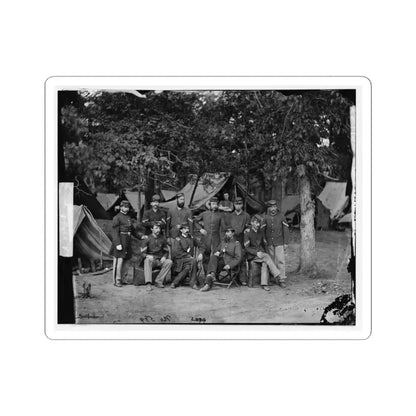 Bealeton, Virginia. Officers and Non-Commissioned Officers of Company D, 93D New York Infantry (U.S. Civil War) STICKER Vinyl Kiss-Cut Decal 4 Inch White - The Sticker Space