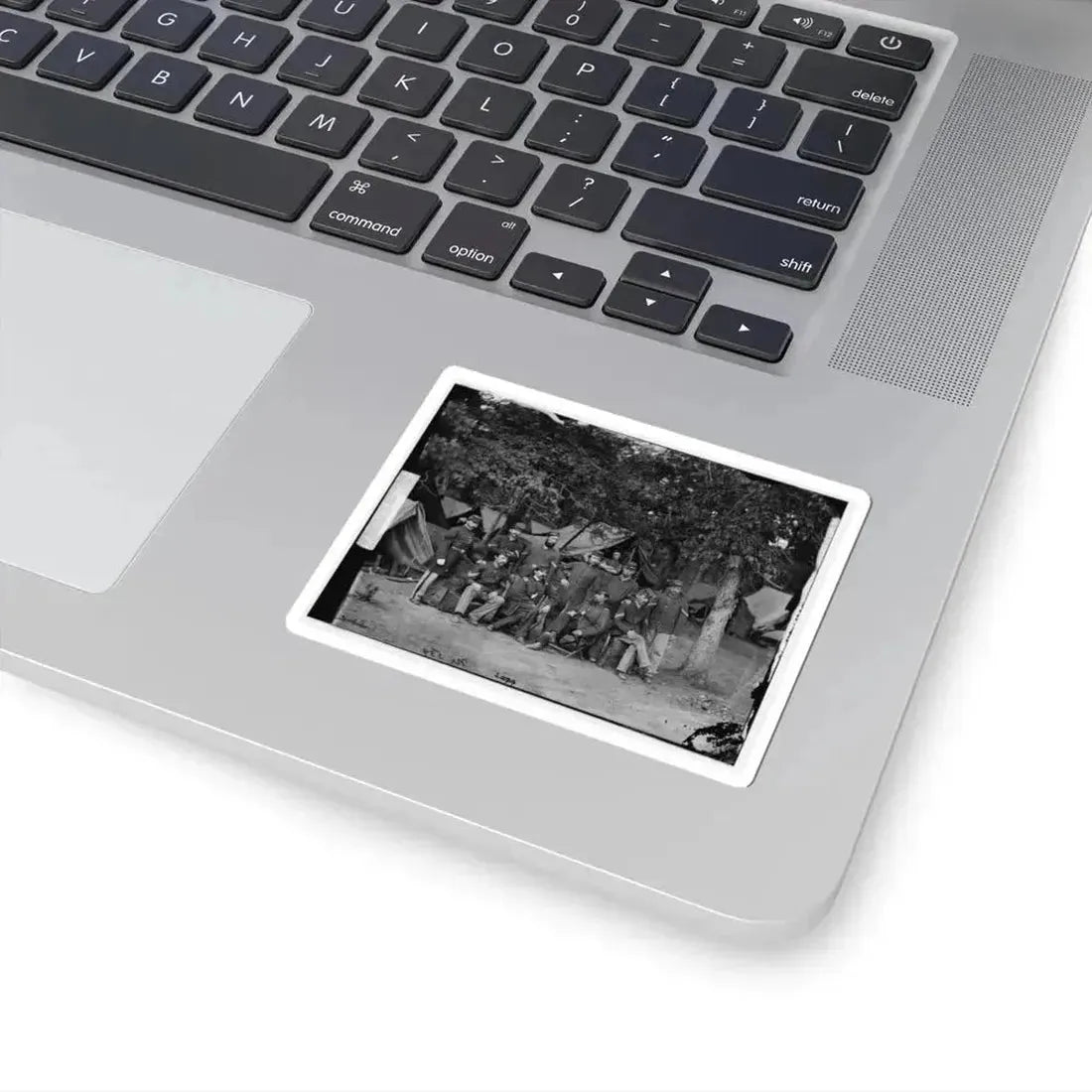 Bealeton, Virginia. Officers and Non-Commissioned Officers of Company D, 93D New York Infantry (U.S. Civil War) STICKER Vinyl Kiss-Cut Decal - The Sticker Space