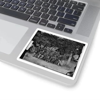 Bealeton, Virginia. Officers and Non-Commissioned Officers of Company D, 93D New York Infantry (U.S. Civil War) STICKER Vinyl Kiss-Cut Decal - The Sticker Space