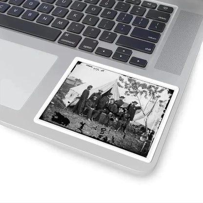 Bealeton, Virginia. Officers of Signal Corps. Headquarters, Army of the Potomac (U.S. Civil War) STICKER Vinyl Kiss-Cut Decal - The Sticker Space