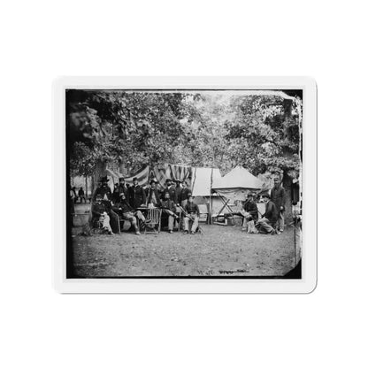 Bealeton, Virginia. Regimental Staff 93d New York Infantry. (Morgan Rifles) (U.S. Civil War) Refrigerator Magnet - The Sticker Space