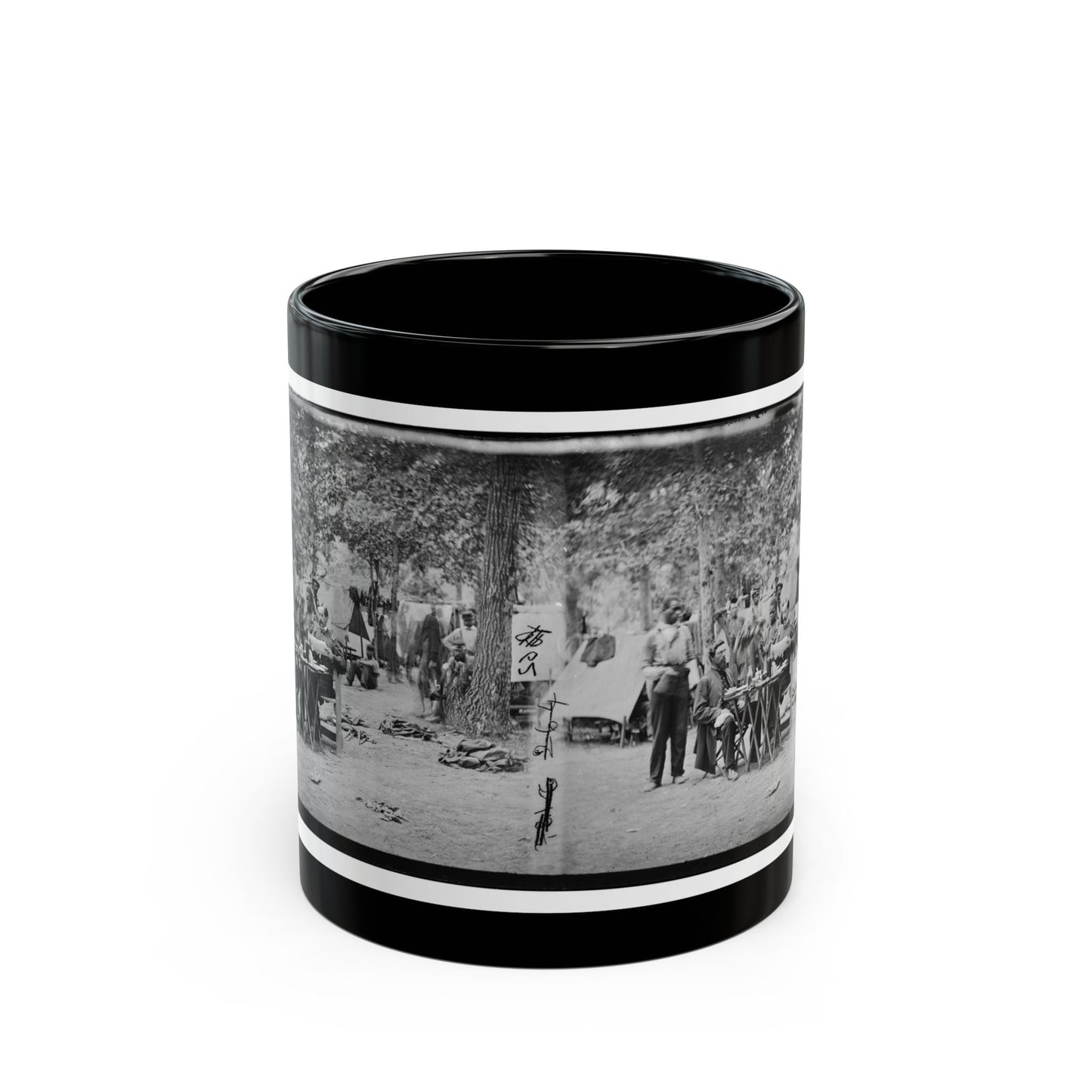 Bealeton, Virginia. Army Of The Potomac Officer's Mess Of Company D, 93d New York Infantry (U.S. Civil War) Black Coffee Mug