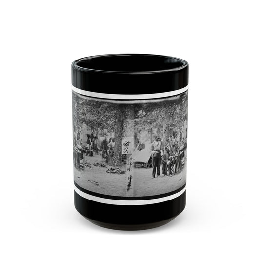 Bealeton, Virginia. Army Of The Potomac Officer's Mess Of Company D, 93d New York Infantry (U.S. Civil War) Black Coffee Mug