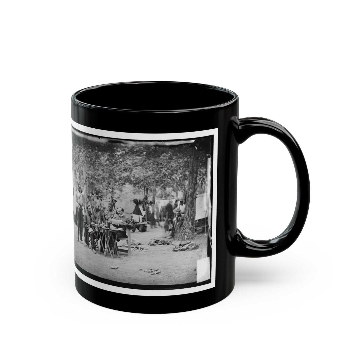 Bealeton, Virginia. Army Of The Potomac Officer's Mess Of Company D, 93d New York Infantry (U.S. Civil War) Black Coffee Mug