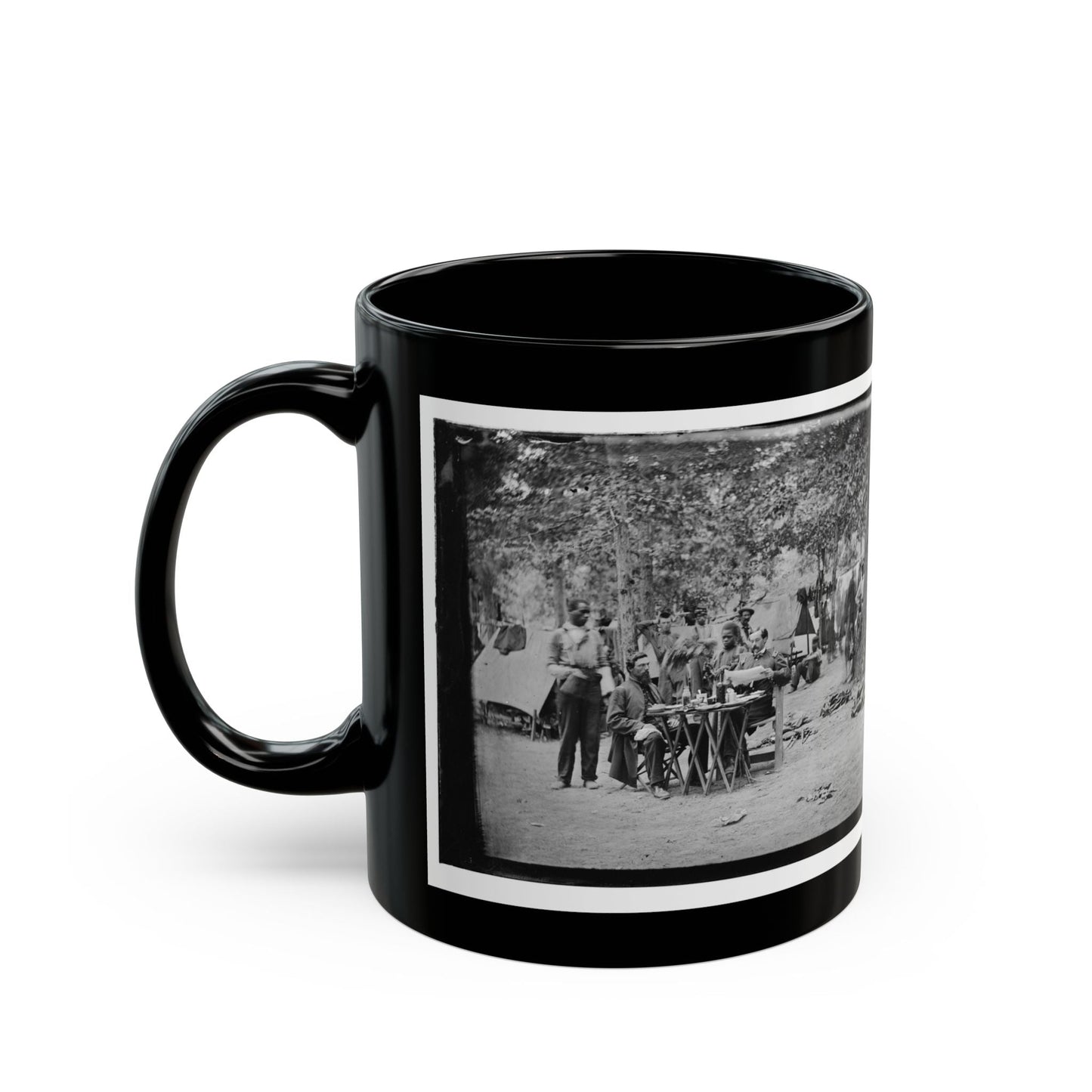 Bealeton, Virginia. Army Of The Potomac Officer's Mess Of Company D, 93d New York Infantry (U.S. Civil War) Black Coffee Mug