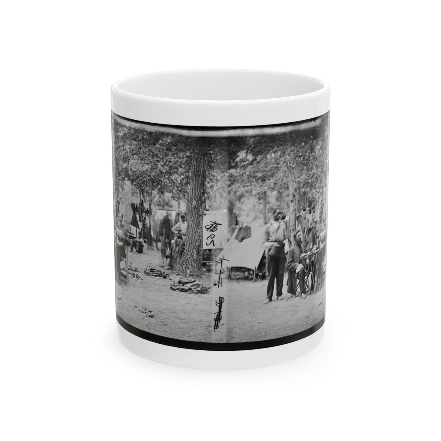 Bealeton, Virginia. Army Of The Potomac Officer's Mess Of Company D, 93d New York Infantry (U.S. Civil War) White Coffee Mug