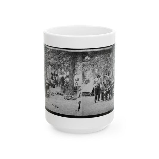 Bealeton, Virginia. Army Of The Potomac Officer's Mess Of Company D, 93d New York Infantry (U.S. Civil War) White Coffee Mug