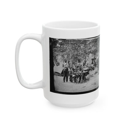 Bealeton, Virginia. Army Of The Potomac Officer's Mess Of Company D, 93d New York Infantry (U.S. Civil War) White Coffee Mug