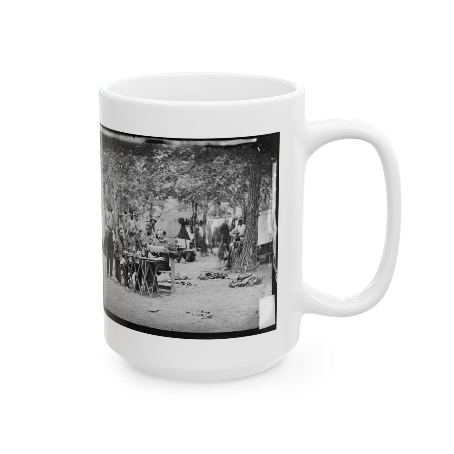 Bealeton, Virginia. Army Of The Potomac Officer's Mess Of Company D, 93d New York Infantry (U.S. Civil War) White Coffee Mug