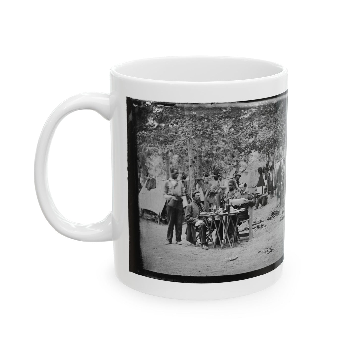 Bealeton, Virginia. Army Of The Potomac Officer's Mess Of Company D, 93d New York Infantry (U.S. Civil War) White Coffee Mug