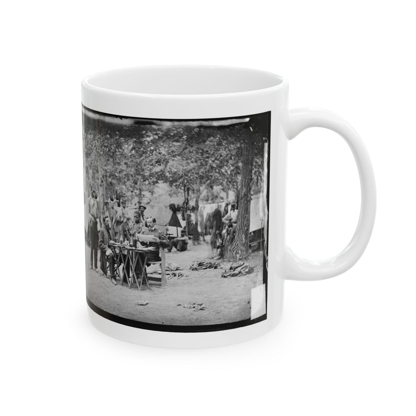 Bealeton, Virginia. Army Of The Potomac Officer's Mess Of Company D, 93d New York Infantry (U.S. Civil War) White Coffee Mug