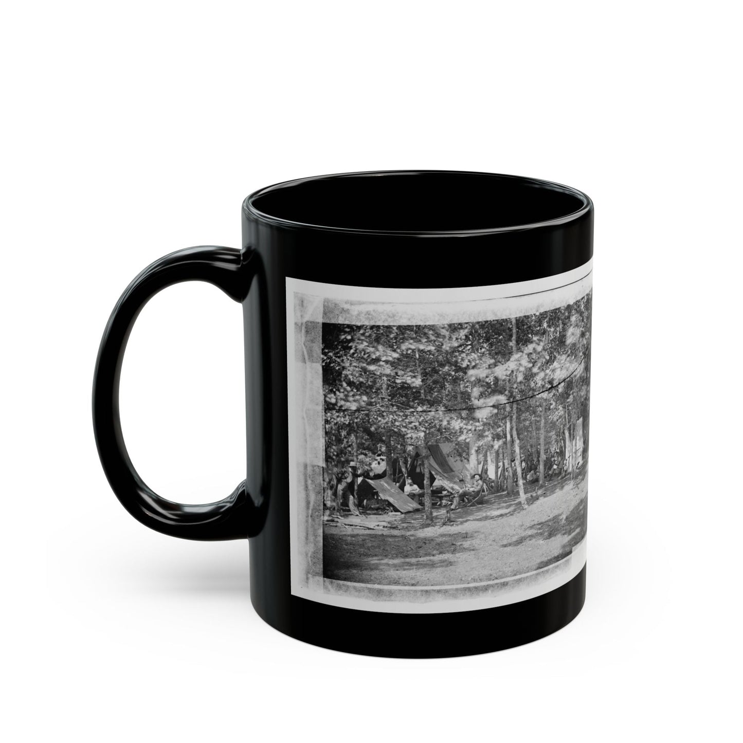 Bealeton, Virginia. Camp Of Company B, 93d New York Volunteers (U.S. Civil War) Black Coffee Mug-The Sticker Space