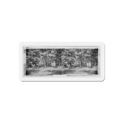 Bealeton, Virginia. Camp Of Company B, 93d New York Volunteers (U.S. Civil War) Refrigerator Magnet-6 × 6"-The Sticker Space