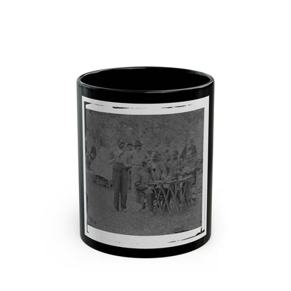 Bealeton, Virginia. Captain Henry P. Smith's Mess. Company D, 93d New York Volunteers (U.S. Civil War) Black Coffee Mug