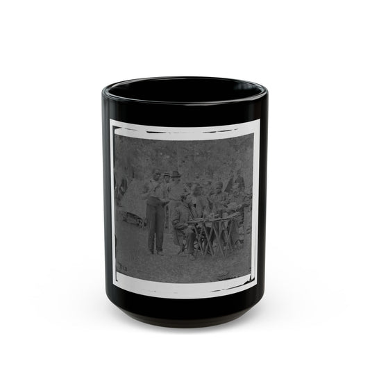 Bealeton, Virginia. Captain Henry P. Smith's Mess. Company D, 93d New York Volunteers (U.S. Civil War) Black Coffee Mug