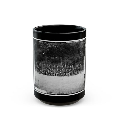 Bealeton, Virginia. Company A, 93d New York Infantry(2) (U.S. Civil War) Black Coffee Mug-15oz-The Sticker Space