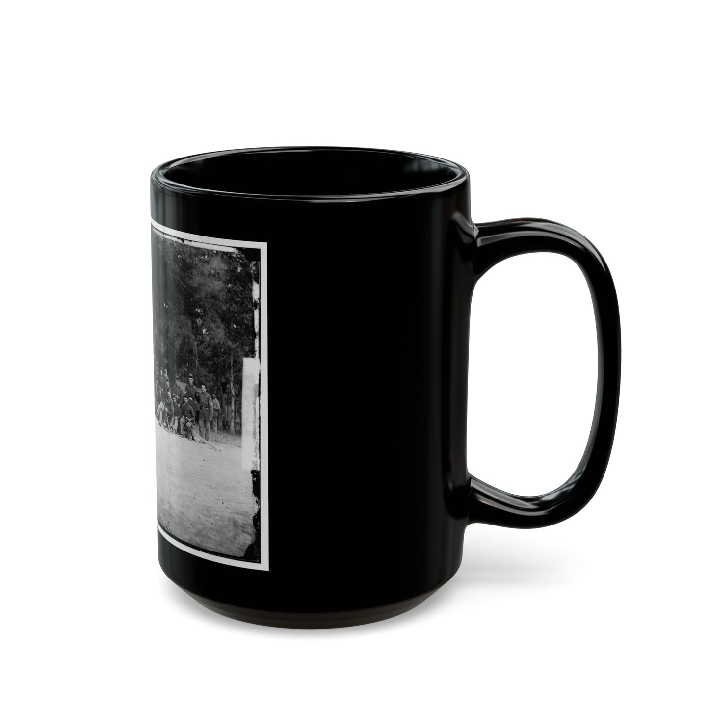 Bealeton, Virginia. Company A, 93d New York Infantry(2) (U.S. Civil War) Black Coffee Mug-The Sticker Space