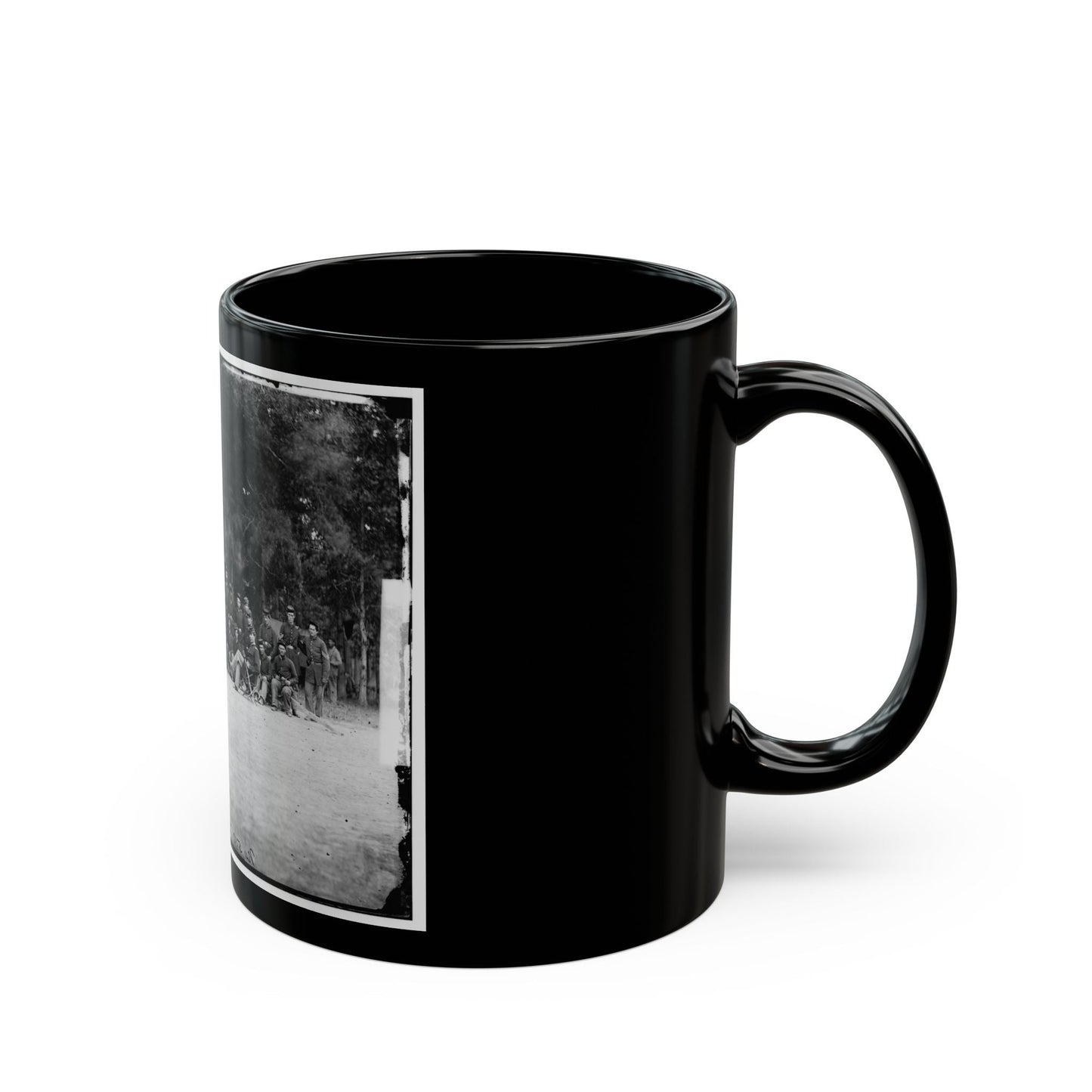 Bealeton, Virginia. Company A, 93d New York Infantry(2) (U.S. Civil War) Black Coffee Mug-The Sticker Space