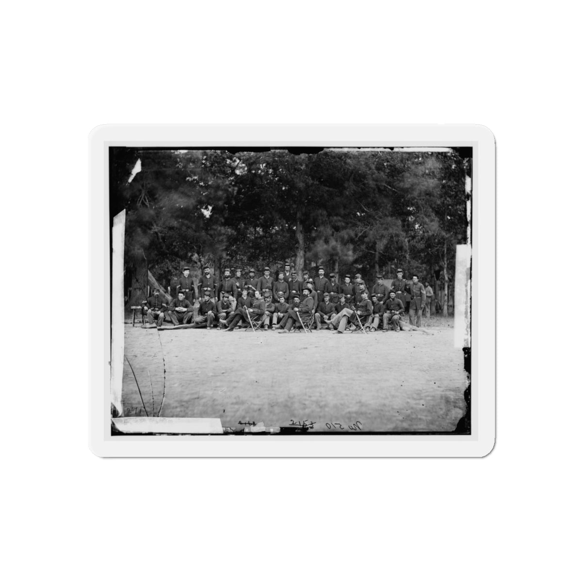 Bealeton, Virginia. Company A, 93d New York Infantry(2) (U.S. Civil War) Refrigerator Magnet-6 × 6"-The Sticker Space