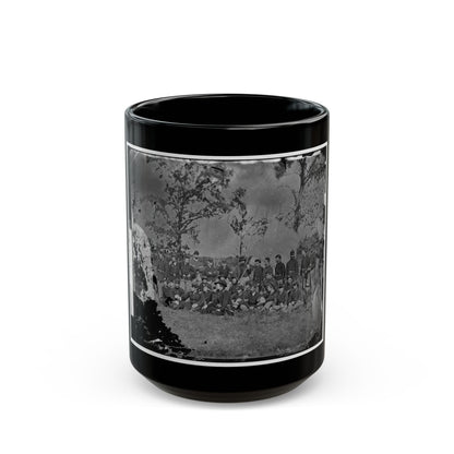 Bealeton, Virginia. Company E, 93d New York Infantry 001 (U.S. Civil War) Black Coffee Mug-15oz-The Sticker Space