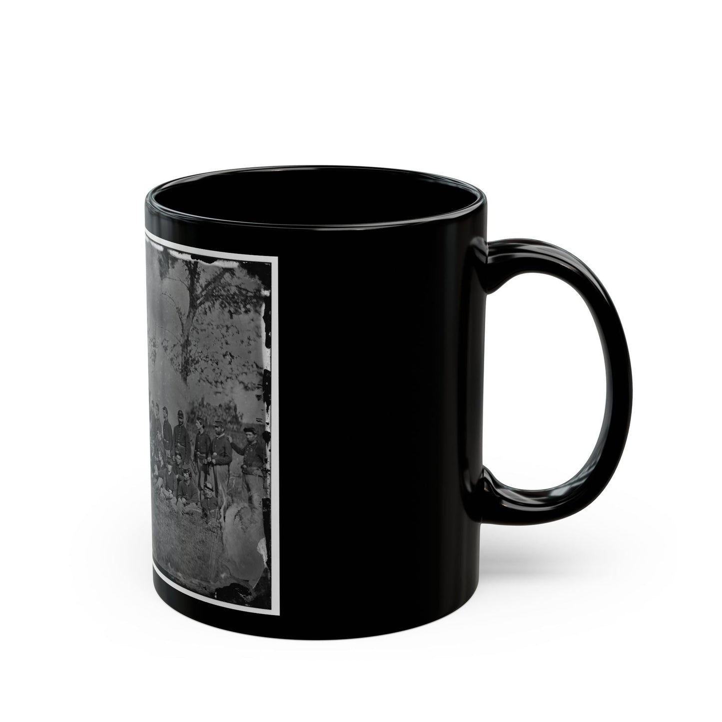 Bealeton, Virginia. Company E, 93d New York Infantry 001 (U.S. Civil War) Black Coffee Mug-The Sticker Space