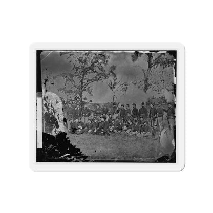 Bealeton, Virginia. Company E, 93d New York Infantry 001 (U.S. Civil War) Refrigerator Magnet-3" x 3"-The Sticker Space