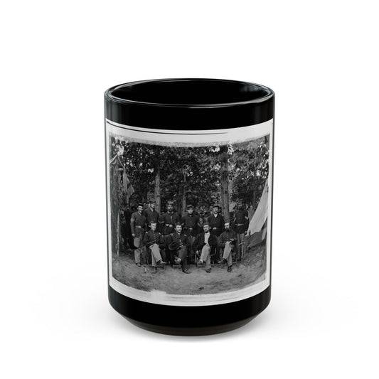 Bealeton, Virginia. Company I, 93d New York Infantry Officers And Non-Commissioned Officers (U.S. Civil War) Black Coffee Mug