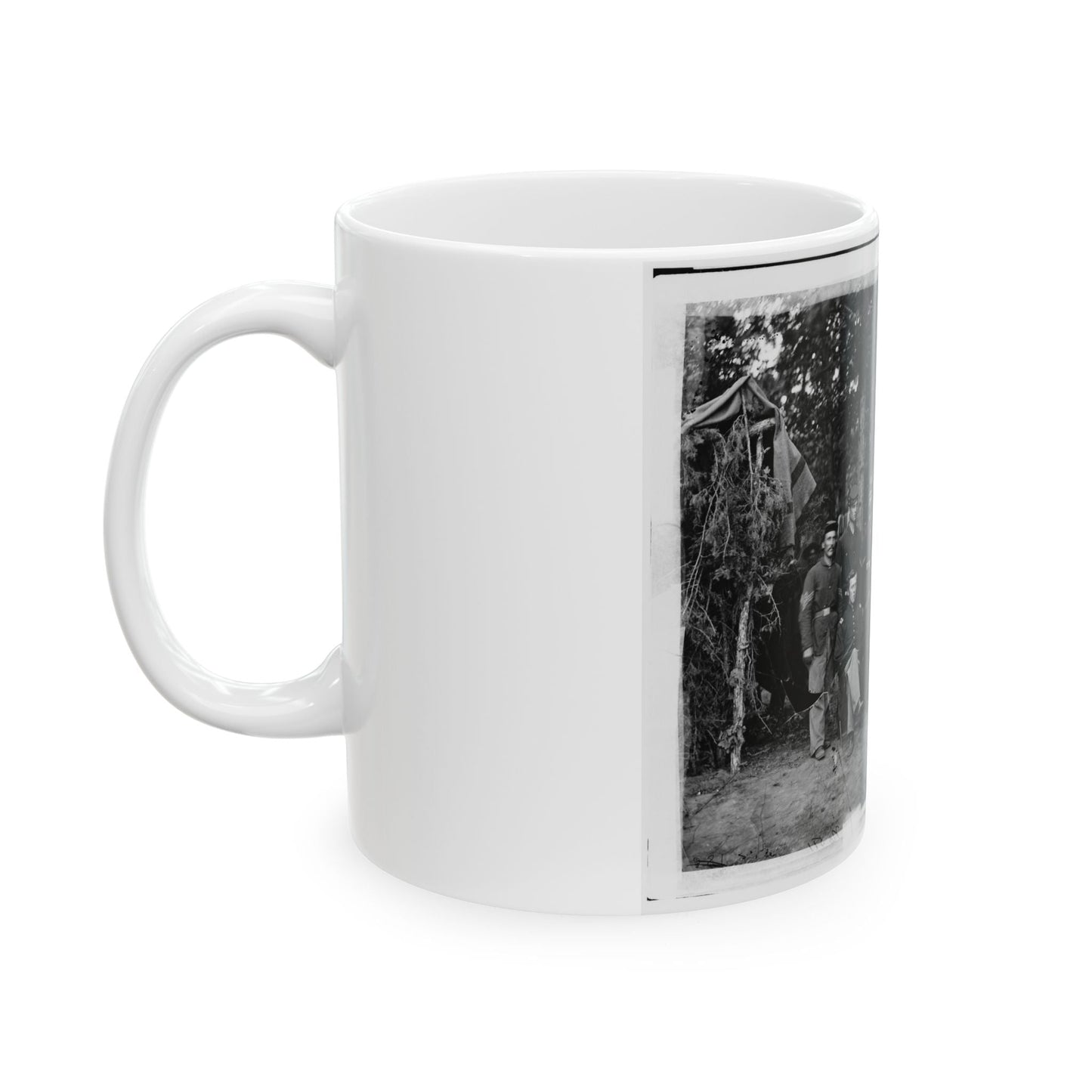 Bealeton, Virginia. Company I, 93d New York Infantry Officers And Non-Commissioned Officers (U.S. Civil War) White Coffee Mug