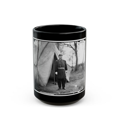 Bealeton, Virginia. Gen. William H. French Standing In Front Of Tent (U.S. Civil War) Black Coffee Mug