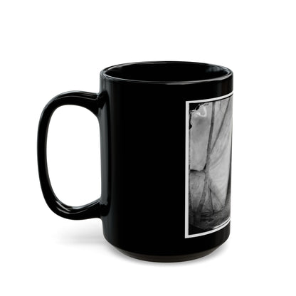 Bealeton, Virginia. Gen. William H. French Standing In Front Of Tent (U.S. Civil War) Black Coffee Mug